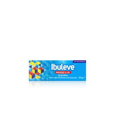 Ibuleve Pain Relief 5% Ibuprofen Gel Clinically Proven Anti-Inflammatory Relief for Joint Pain Sprains Backache Muscular Pains and Sports Injuries 30 g 30g