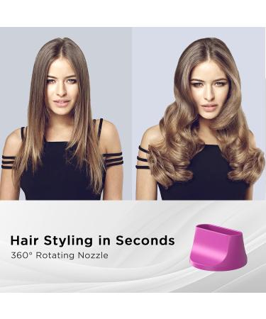 Fast Drying 1800W Ionic Hair Dryer - Compact & Lightweight Blow Dryer with Cool Button 360 Nozzle for Home & Travel - 10 Million Negative Ions - Gray - Buy Online on GoSupps.com