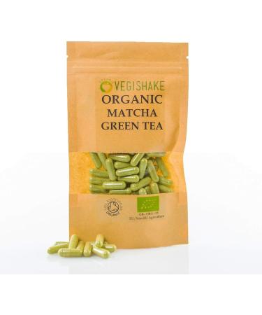 Organic Matcha Green Tea HPMC Capsule Energy EGCG Epigallocatechin Gallates Vegan Halal Kosher (30 Capsules) 30 count (Pack of 1) - Buy Online on GoSupps.com