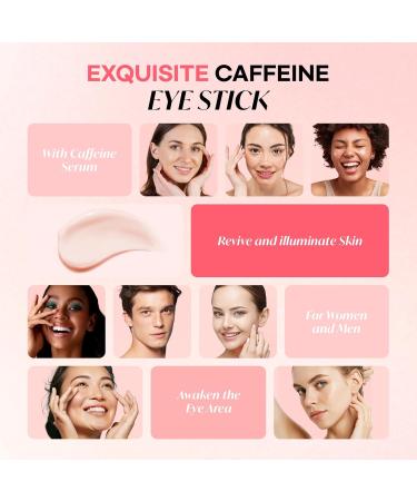 CITYGOO Caffeine Eye Cream Stick: Anti-Aging Firming & Moisturizing Balm for Dark Circles Puffiness & Eye Bags - Travel-friendly for Women (Caffeine Eye Cream 1pcs) Caffeine Eye Cream 0.1 Ounce (Pack of 1) - Buy Online on GoSupps.com