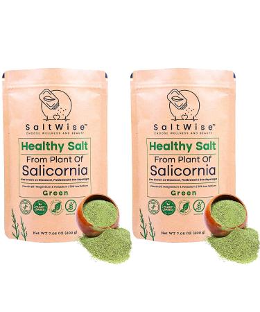 Sel Vert Saltwise 50% De Sodium En Moins Substitut De Sel V g tal 100% Salicorne D shydrat e Umami Naturel Sans Additifs (Lot De 2) 200 g (Lot de 2)