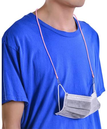 Adjustable Mask Holder - 5 Pack Behind Head - Anti-Slip Face Mask Lanyard for Adults & Kids (Pink) - Buy Online on GoSupps.com