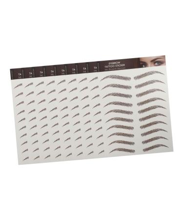 Beavorty 18 Sheets Waterproof Eyebrow Stickers Faux Eyebrown Decals Fake Eyebrow Stickers 6d Eyebrow Trimming