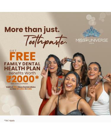Clove Revive Toothpaste Enamel Repair & Remineralization Free Dental Consultation with Every Pack Sensitivity Relief Fight Gum Diseasse Triclosan Free Paraben Free Free Pack of 1 (100g) - Buy Online on GoSupps.com