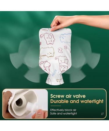 White Cat Hot Water Bottle with Plush Cover - Hand Warmer for Adults & Children | 26.5x15.3cm - International Shipping - Buy Online on GoSupps.com