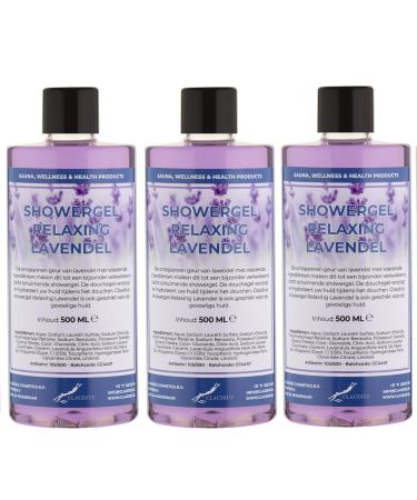 Claudius Shower gel Lavender 500 ml set of 3 pieces Shower gel