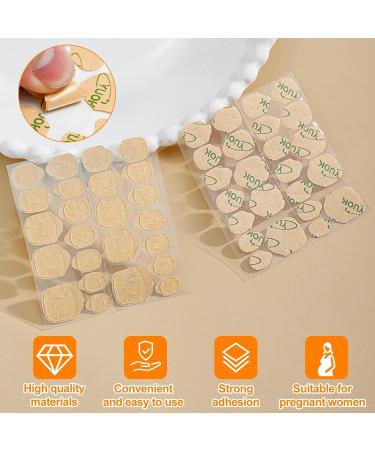 False Nail Jelly Glue Double Sided Nail Adhesive Tabs Waterproof Breathable Jelly Adhesive Tab Glue Sticker for Woman Girl(20 Sheets) - Buy Online on GoSupps.com