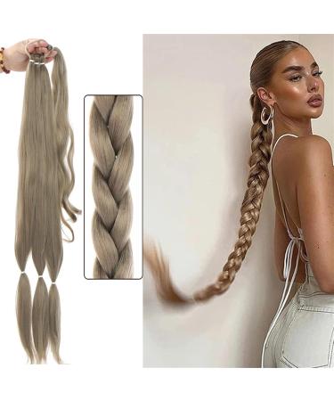 Ponytail Extensions Long Straight Braided Ponytail Extension 32inch Wrap Around Ponytail Hair Extensions with Hair Tie Soft Synthetic Hair Ponytail for Women Girls for Women(Color:8) 32inches 8 - Buy Online on GoSupps.com