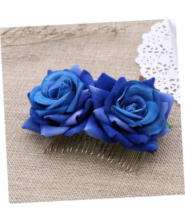 FRCOLOR Bridal Hair Accessories bridal Hair Pin rose flower hair clip tiara rose flower side side hair bridal tiara bridal headpieces for jewelry bride Flower Hair Accessories - Buy Online on GoSupps.com