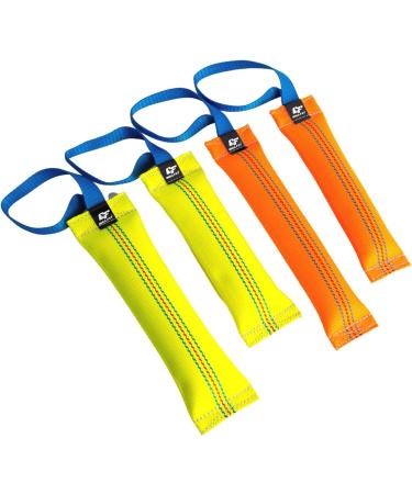 Buy Bull Fit Dog Toy - 30 cm Durable Fire Hose K9 Training Tug with Hand Loop - Robust Handmade Orange Dog Toy for Taming and Play - Buy Online on GoSupps.com