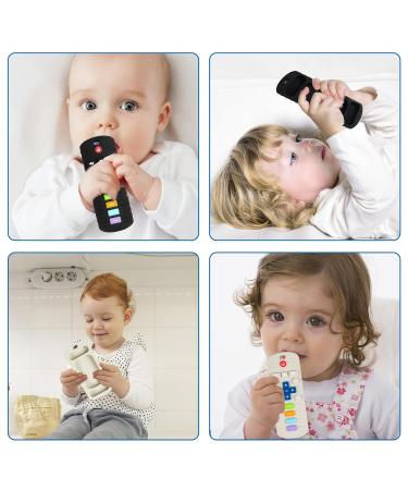 Brokids Baby Bite Toys - BPA-Free Teething Rings & Remote Control Bathing Toy | Baby Nursing Accessories (3+ Months) - Black & White - Buy Online on GoSupps.com