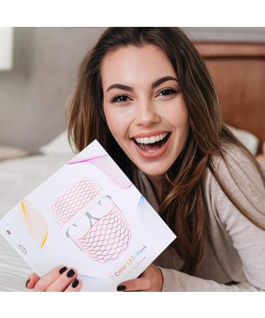 Aikertec 7 Colors LED Face Mask Light Therapy - Red & Blue Light Therapy for Lightweight Home Skin Care - Buy Online on GoSupps.com