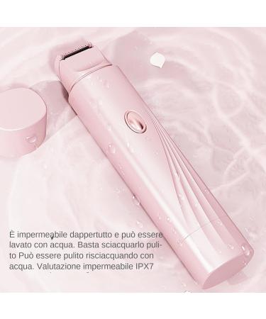 Electric Shaver for Women Double Head without Cable Waterproof for Intimate Areas Leg Removal Body Sensitive Skin Daily Shaving Bikini Pink - Buy Online on GoSupps.com