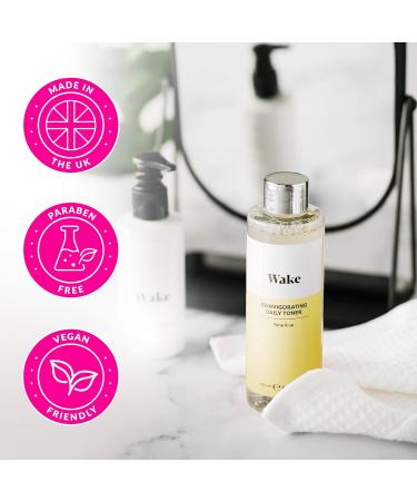 Wake Skincare Reinvigorating Daily Toner with Witch Hazel and Allantoin -Toner for Face - Toner for Oily Skin - Hydrating Toner - 200ml - Buy Online on GoSupps.com