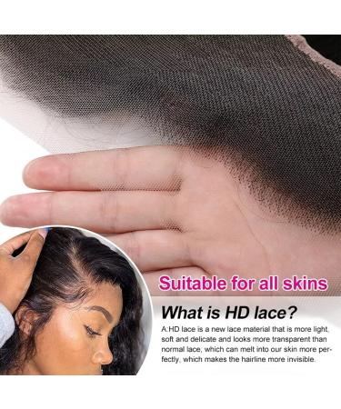 10 Body Wave Transparent Lace Frontal Closure with Bangs - 100% Virgin Remy Human Hair - Buy Online on GoSupps.com