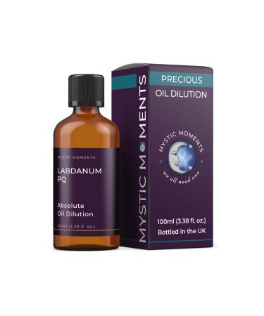 Mystic Moments | Labdanum PQ Absolute Precious Oil Dilution 100ml 3% Jojoba Blend Perfect for Massage Skincare Beauty and Aromatherapy
