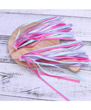 PLATT Kids Bicycle Handlebar Streamers | Colorful Tassel Ribbons for Girls Boys Bike/Scooter Handgrip - Purple 1 Pair - Buy Online on GoSupps.com