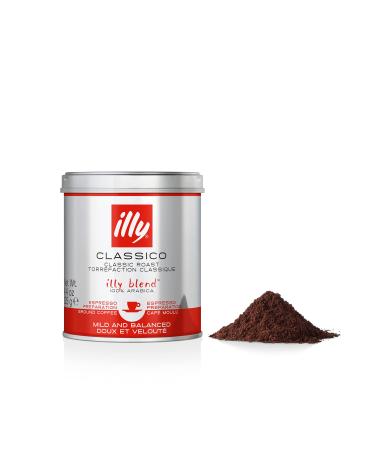 illy Classic Roast Ground Coffee 125g Classico Medium Roast