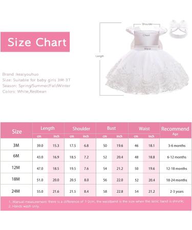 Baby Girls Lace Tulle Princess Dress with Bowknot Headwear | White | 3-6 Months - Buy Online on GoSupps.com