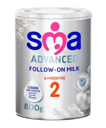 SMA Advanced 2 Follow On Baby Milk Powder Formula | 6-12 Months 800g (Pack of 1)