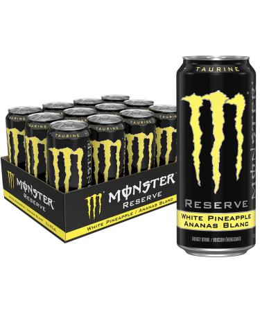 Monster Energy Reserve White Pineapple 473mL Cans Pack of 12 White Pineapple 473ml (Pack of 12)