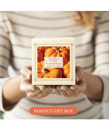 SCENTORINI Pumpkin Spice Scented Candle - 7.4 oz Natural Soy Wax | Perfect Halloween & Fall Aromatherapy Gift  - Buy Online on GoSupps.com