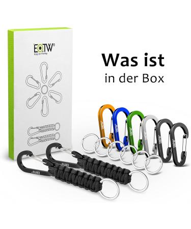 Personalized EOTW Paracord Keychain with Carabiner - Multicolored Key Ring for Motorcycle Auto Camping & Hiking - Ideal for Men & Women - Buy Online on GoSupps.com