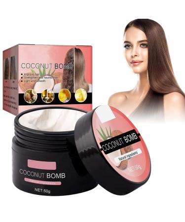 Masque Pour Les Cheveux Coconut Masque Capillaire hydratant Profession Masque Capillaire pour les Cheveux Secs et Ab m s Masque Capillaire R parateur en Profondeur 50ml