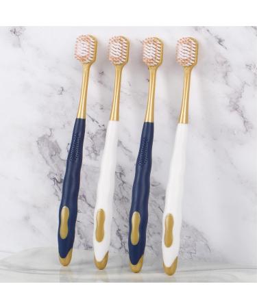 Soft Bristle Toothbrush for Adults - Ultra-Hooded Wide Head - Six-Pack for Gentle Gum Care - Buy Online on GoSupps.com