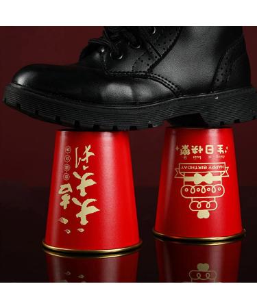 AFBORD Food-Grade Printing Cup Safe to Use Paper 50pcs Disposable Cups Red Dragon Spring Festival Insulated Leak-Proof Light F - Buy Online on GoSupps.com