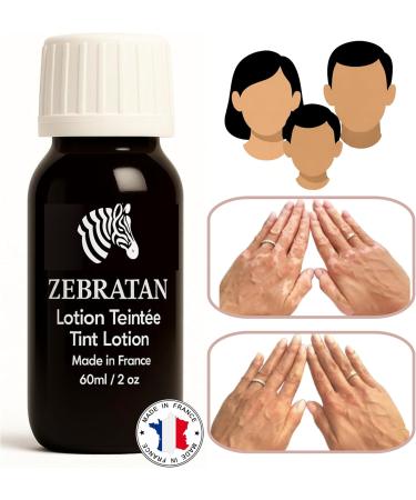  Zebratan Vitiligo Makeup Lotion 60 ml Mask White Spots on Skin Natural Camouflage Non Greasy No Foundation Men Women & Children Self Tanning Vegan Beige Brown - Buy Online on GoSupps.com