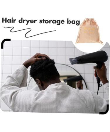 Healeved Hair Dryer Storage Bag Hair Blower Bag Cotton Hair Dryer Bag Travel Toiletry Pouch Sports Bag Fabric 29.50X25.50X1.00CM Light Yellow - Buy Online on GoSupps.com