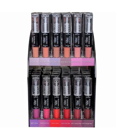 Aqua Rouge Matte Liquid Lipstick & Clear Lipgloss Duo She Makeup AR03 Classic Nude | International Shipping - Buy Online on GoSupps.com