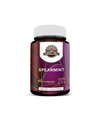 HerbEra Earth's Love - Spearmint 60 Capsules, 500 mg, Spearmint (Mentha spicata) Dried Leaf (60 Capsules) 60 Count (Pack of 1)
