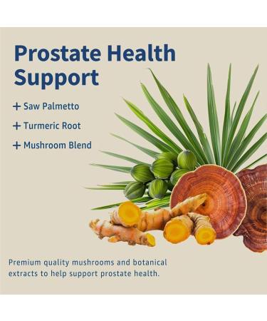 Auivty Prostate Health Supplement Saw Palmetto Nettle & Plant Sterols Supports Prostate & Urinary Health with Turmeric Zinc & Magnesium 90 Vegan Capsules Non-GMO - Buy Online on GoSupps.com