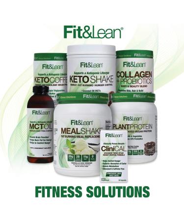 Fit & Lean Vanilla Plant Protein Meal Replacement Powder 18.72 oz - Buy Online on GoSupps.com