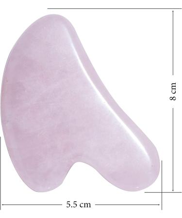 Rose Quartz Gua Sha Board - Natural Anti-Aging Scraper Tool by Sandine - Buy Online on GoSupps.com