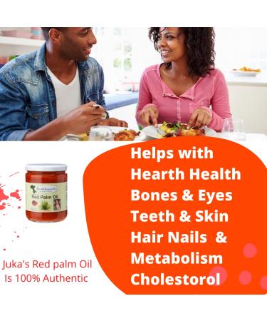 Juka's Red Palm Oil - 100% Organic & Natural from Africa - 16.9 Fl Oz - Buy Online on GoSupps.com