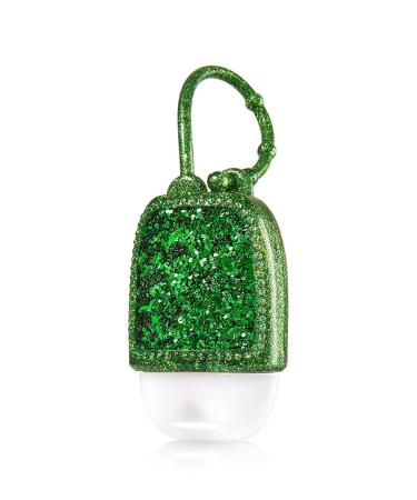Bath & Body Works PocketBac Hand Gel Holder Emerald Green Glitter