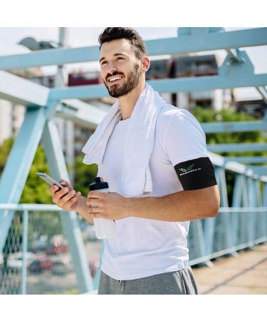 Diabetes Insulin Arm Band - Sensor Cover Fixation for Insulin Pod Monitoring - Diabetic Gifts for Men, Women, Kids - Sports Friendly - M Black - Buy Online on GoSupps.com
