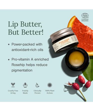 Juicy Chemistry Blood Orange & Rosehip Organic Lip Balm - Best for Pigmented & Chapped Lips | 5 Gm | International Shipping - Buy Online on GoSupps.com