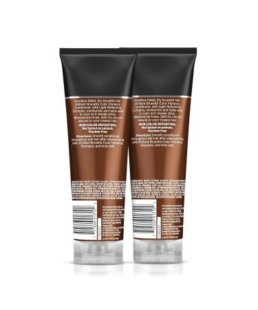 John Frieda Brilliant Brunette Color Protecting Conditioner - Anti-Fade Formula for Color Treated Hair (2 x 8.45 Oz) - Shop Internationally - Buy Online on GoSupps.com