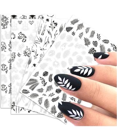 Andiker 10 Sheets Flowers Nail Art Stickers Self-Adhesive DIY Nail Stickers - Buy Online on GoSupps.com