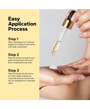 SilkyShark Facial Self Tanning Drops (1 Fl Oz) Tanning Drops for Face & Body Gradual Bronzing Effect Lightweight Tanner for Sensitive Skin Natural Sun-Kissed Glow Medium Shade - Buy Online on GoSupps.com