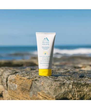 Oars + Alps Mineral SPF 30 Sunscreen Body Lotion Infused with Hyaluronic Acid Shea Butter and Coconut Oil Water and Sweat Resistant 6 Fl Oz Each 2 Pack - Buy Online on GoSupps.com