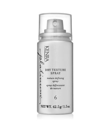 Kenra Platinum Dry Texture Spray 6 | Texture Defining Styler | Increases Texture & Fullness | Absorbs Oils & Impurities | Ultra-Lightweight Non-Drying Formulation | All Hair Types 1.49 Ounce (Pack of 1)