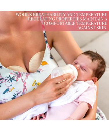 Yousoontic Merino Wool Nursing Pads | Reusable & Washable Breast Pads for Breastfeeding | 6 Pack with Wash Bag | Eco-Friendly Nursing Pads - Buy Online on GoSupps.com