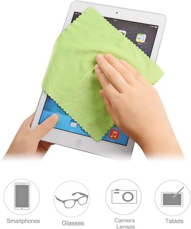 ColorYourLife 10-Pack Microfiber Cleaning Cloths for Smart Phones  Laptops  Tablets  Lenses  LCD Monitor  TV  Camera  Glasses  Optics etc in Retail Packaging - Buy Online on GoSupps.com