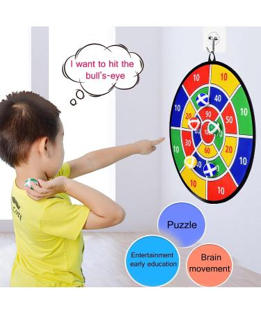 29 Dart Board Set with Bow and Arrow Launcher - 21 Sticky Balls - Indoor/Outdoor Party Game for Kids - Multicolor - Buy Online on GoSupps.com