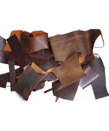 Leather Scrapes Usable Holster & Sheath - 1.4mm-2.0mm Leather Hide for Crafts/Tooling/Sewing/Handmade (1lb) Mixed Color/2.0 1LB